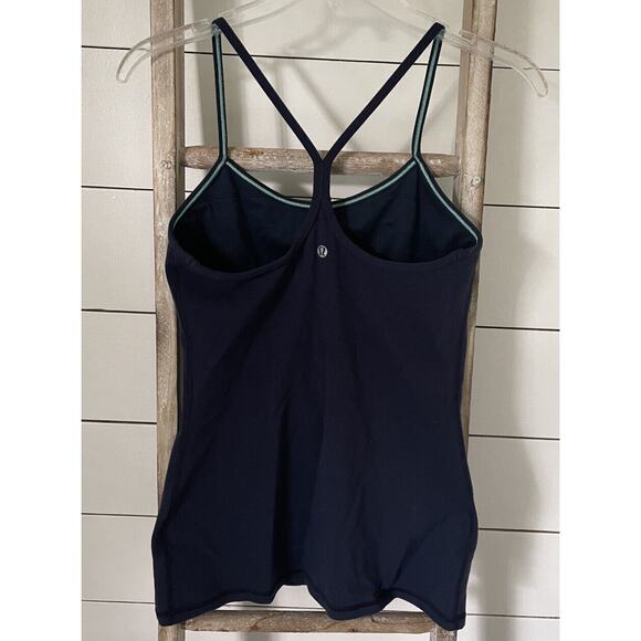 Lululemon Womens Power Pose Tank in Nile Blue Racerback Workout Running Size 6 - Picture 1 of 8